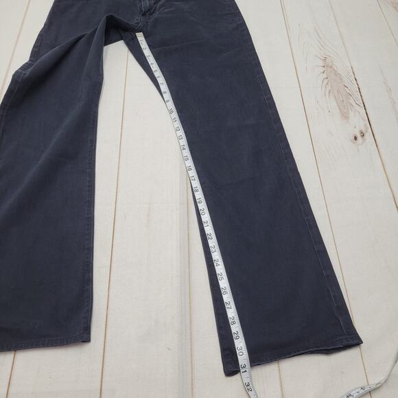 Adriano Goldschmeid the Protege black straight leg jeans hemmed regular - Picture 2 of 7